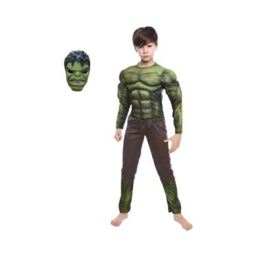 Imagem de Fantasia De Super-Herói Para Meninos Green Giant Muscle Suit Para Hall