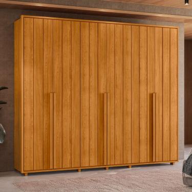 Imagem de Guarda Roupa Casal Grande 6 Portas 100% MDF Volpi 278cm Madetec