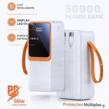 Imagem de Power Bank 50000mAh Portátil com 6 Portas USB e USB-C