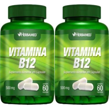 Imagem de Kit 2X Vitamina B12 - 60 Cápsulas - Herbamed