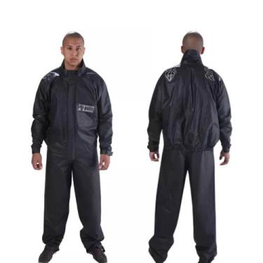 Imagem de Capa de chuva motoqueiro pvc impermeavel reforçada motoboy g - VINILSE