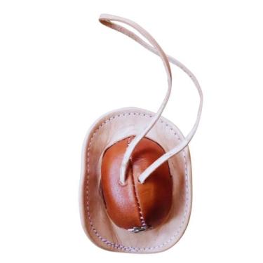 Imagem de Mini CHAPÉU COWBOY Couro Semirrígido 8cm  Vores variadas  Pendute no E