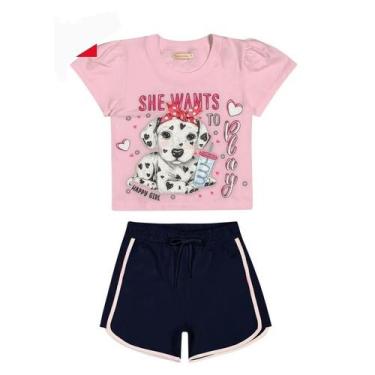 Imagem de Conjunto infantil feminino verão - roupa de menina - Trick Nick, Rosa,