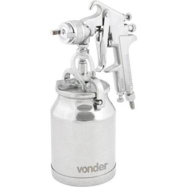 Imagem de Pistola para Pintura com Caneca em Alumínio Tipo Sucção Psv 100 - Vond