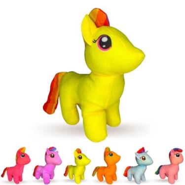 Imagem de Unicórnio De Pelúcia Brinquedo Bebê Macio 23cm Antialérgico - Europio,
