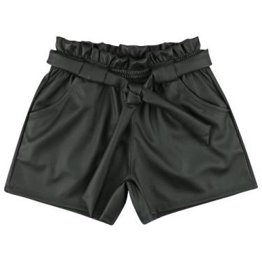 Imagem de Shorts Look Jeans Clochard Preto - PRETO - 4, 4, Preto