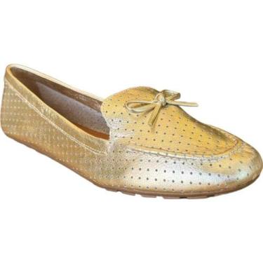 Imagem de Mocassim Clássico Metalizado Tendência Moda 2331.71720 Lia Line, Ouro,