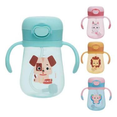 Imagem de Copo Infantil Com Canudo De Treinamento Antivazamento Kouii Cachorro -
