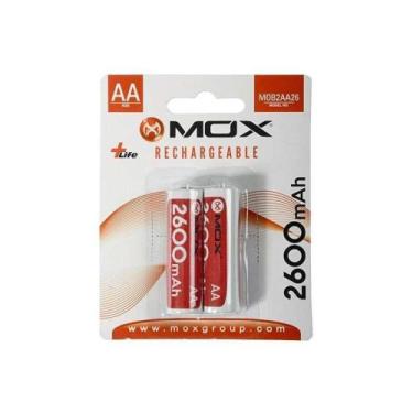 Imagem de Pilha Mox AA Recarregavel 2600MAH MOB2AA26 (2 Unidades)