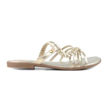 Imagem de Sandália Infantil Feminina Kidy Flat Ibiza Dourada - 1460162, 31
