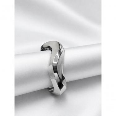 Imagem de Bracelete Feminino 13005D Liga Metálica Largo 6cm X 5cm Prata Moderno Elegante Luxo