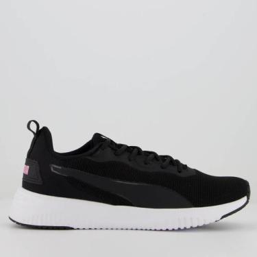 Imagem de Tênis Puma Flyer Flex BDP Feminino Preto e Rosa, 34