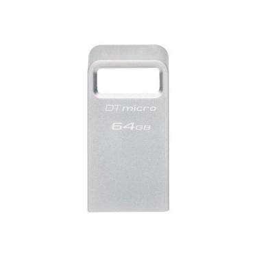 Imagem de Pen Drive 64GB Kingston DataTraveler Micro, USB 3.2 Gen 1, Leitura de 