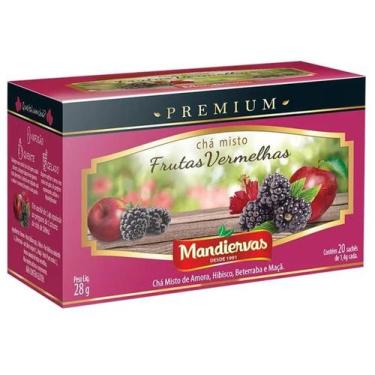Imagem de Cha Mandiervas Premium 28G Frutas Vermelhas 20 Saches
