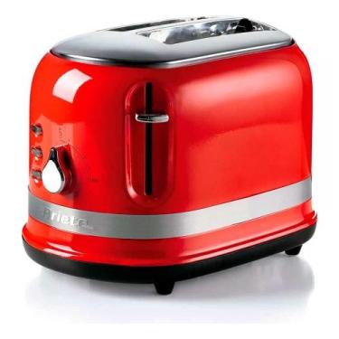 Imagem de Torradeira Elétrica Ariete Moderna Vermelha 2 Fatias 750w 127v, 110V
