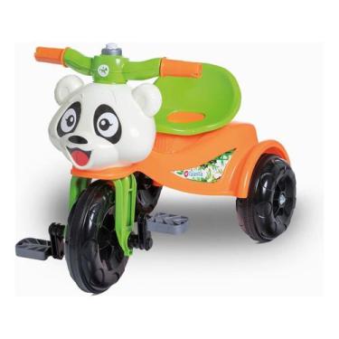 Imagem de Triciclo Sem Haste Empurrador Andador De Passeio Infantil Motoca Pandi