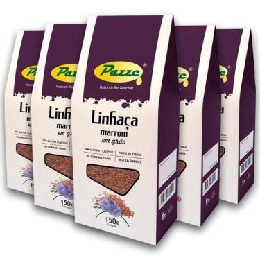 Imagem de Kit 5 Grão linhaça Marrom Pazze 150 gramas