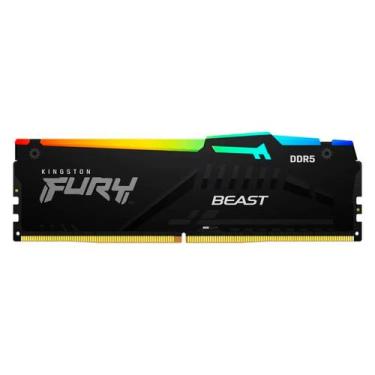Imagem de Memória RAM Kingston Fury Beast RGB 16GB DDR5 6000 MHz - KF560C36BBE2A