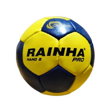 Imagem de Bola Handebol Feminino Rainha Pro Tamanho 2 Amarelo e Azul