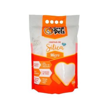 Imagem de Areia Cristais De Sílica Fina Great Pets Para Gatos - 1,6 Kg