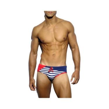 Imagem de Cuecas De Banho Masculinas Sensuais Com Enchimento Push-up, Respirávei
