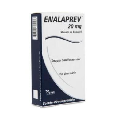 Imagem de Enalaprev 20mg Terapia Cardiovascular para Cães até 40kg Cepav 20 Comp