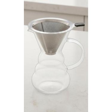 Imagem de Cafeteira Vidro Borossilicato Filtro Inox 500ml - Congratulations Stor