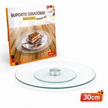 Imagem de Suporte Prato Giratório para Bolos Bailarina Boleira Rotação 360º 30 c