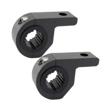 Imagem de Suporte Ajustável Preto Para Farol De Moto, Abraçadeira De Tubo 22mm-3