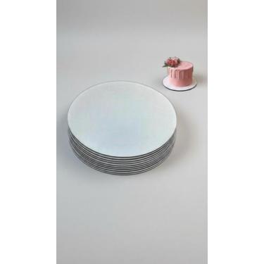 Imagem de Tabuleiro Bolo Redondo MDF 3mm 28cm 10un - Congratulations Store