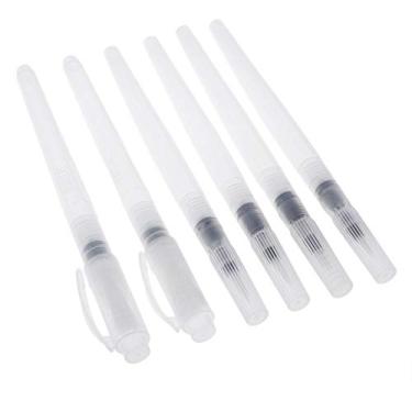 Imagem de Bonarty Caneta pincel de água | Conjunto de pontas de pincel sortidas para aquarela com óleo acrílico