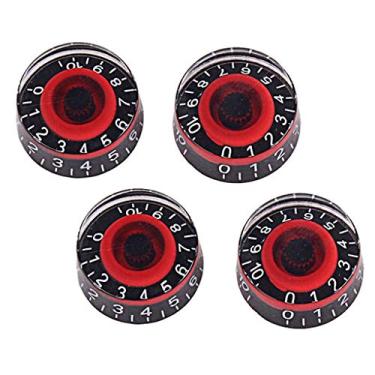 Imagem de 4 botões de discagem de guitarra e controle de volume para guitarra LP