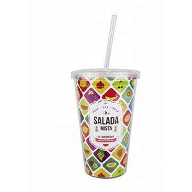 Imagem de Copo com canudo"SALADA MISTA"