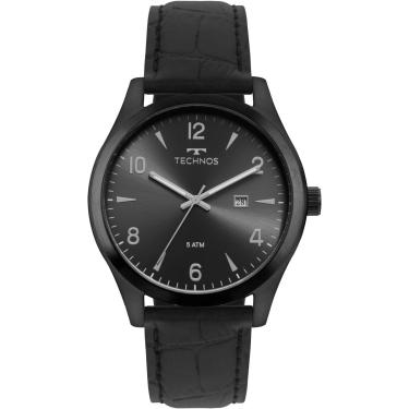Imagem de Relógio Masculino Technos 2115MRD/2P 45mm Couro Preto