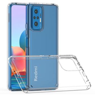 Imagem de Capa hybrid Anti-impacto Para Xiaomi Redmi Note 10 Pro/Poco X3 GT - Transparente