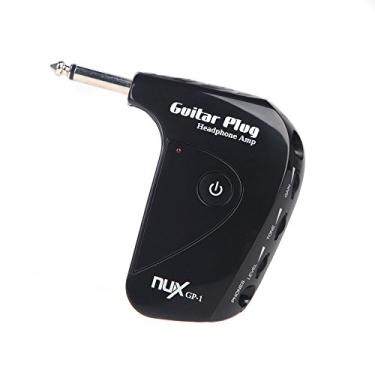 Imagem de Andoer Plug de guitarra elétrica NUX GP-1 Mini amplificador de fone de ouvido integrado Efeito de distorção compacto portátil