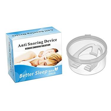 Imagem de Zwbfu Protetores bucais para ranger de dentes Protetor dentário noturno para bruxismo Ronco Ronco Auxiliar de sono Bandeja bucal com caixa