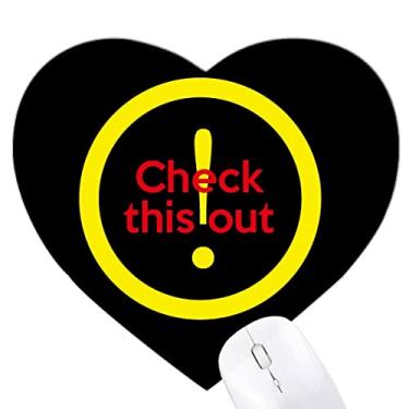 Imagem de Mousepad Hip Hop Music Keep True Attention, coração provocador de coração, tapete de borracha, para jogos, escritório