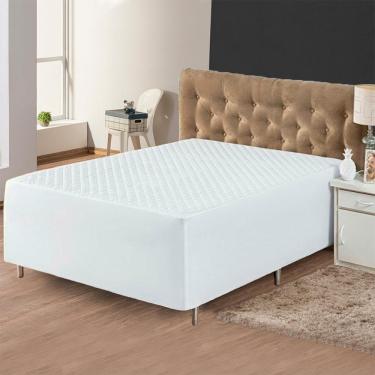 Imagem de Protetor Impermeável King Para Colchão Conjugado - Branco