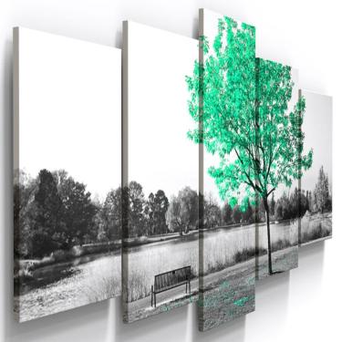 Imagem de Quadros Decorativos Arvore Verde Esm. Botanico Sala 