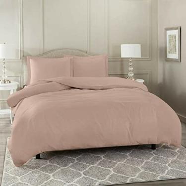 Imagem de Capa de Edredom Avulsa Queen 2,40 x 2,60 Zíper 400 Fios Microfibra - Duvet (Rosa Antigo)