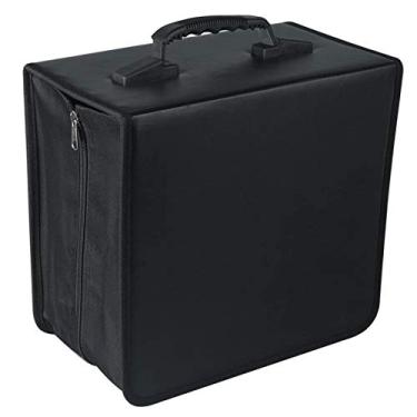 Imagem de Capa carteira de DVD para CD / DVD Fasmov 400 Disc com páginas de armazenamento em CD preto