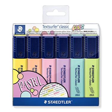 Imagem de Marcador de Texto, Staedtler, Textsurfer Classic, 6 Cores Pastel