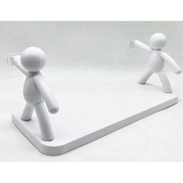 Imagem de Prateleira Retangular Plástico Autoadesiva Buddy Lisa COR:BRANCO