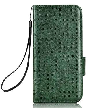 Imagem de BoerHang Capa para Huawei Y70 Plus, capa de couro tipo carteira flip com slot para cartão, couro PU premium, capa de telefone com suporte para Huawei Y70 Plus. (verde Apple)