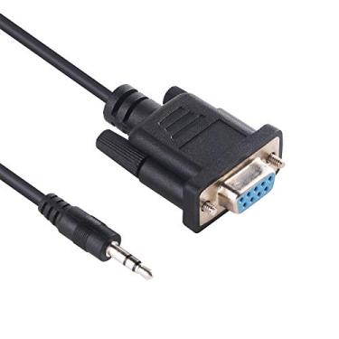 Imagem de Cabo adaptador serial DB9 de 9 pinos para RS232 de 3,5 mm conector de áudio serial chip FTDI DB9-RS232-AJ..