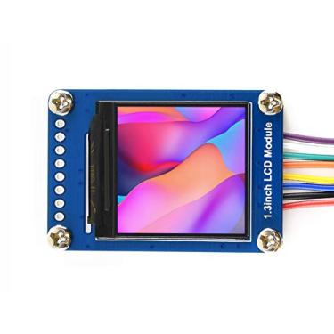 Imagem de Waveshare Módulo de tela LCD de 1,3 polegadas, tela IPS 240 x 240, resolução HD com controlador integrado que se comunicam via interface SPI compatível com Raspberry Pi/Jetson Nano/STM32