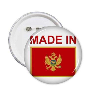 Imagem de Made in Montenegro Country Love Alfinetes redondos emblema botão decoração acessório 5 peças