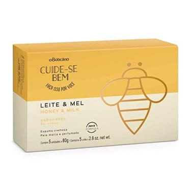 Imagem de O BOTICARIO CUIDE SE BEM SABONETE BARRA LEITE E MEL 5x80g
