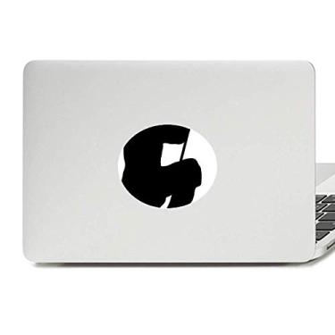 Imagem de Adesivo de vinil com emblema de arte marcial Shaolin chinês em bastão adesivo para notebook